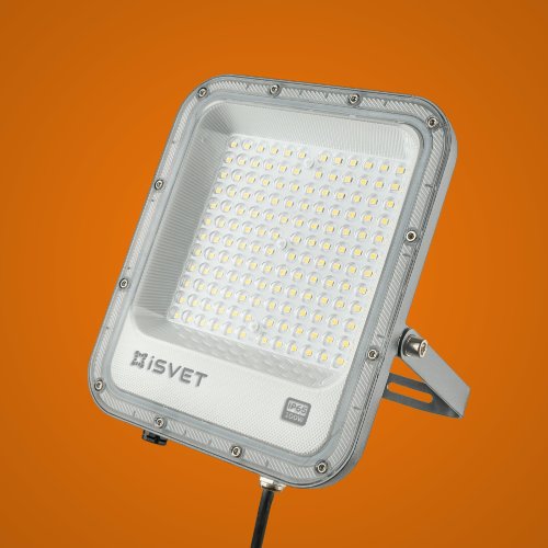 Прожектор светодиодный iSvet USL-107 220В 100Вт 10000Лм 6500K 120° IP65  картинка 